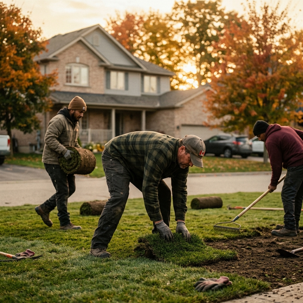 Landscaping professional in Barrie, Ontario — editorial portrait.