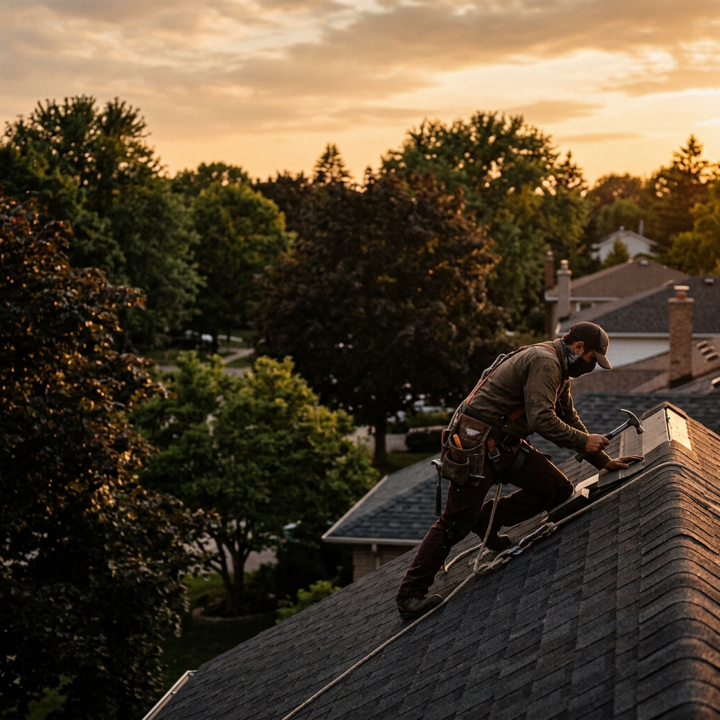 Eavestrough & Gutters professional in Fredericton, Ontario — editorial portrait.
