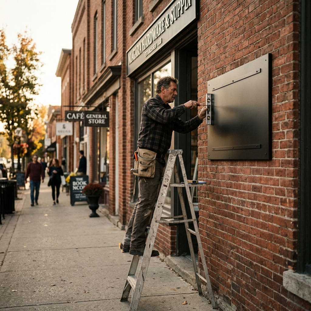 Local business print campaign specimen